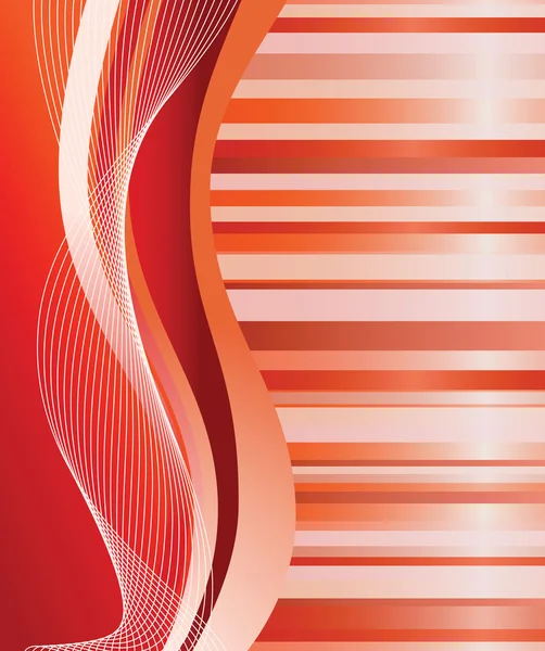 抽象的な赤の背景。ベクターイラスト — ストックベクタ