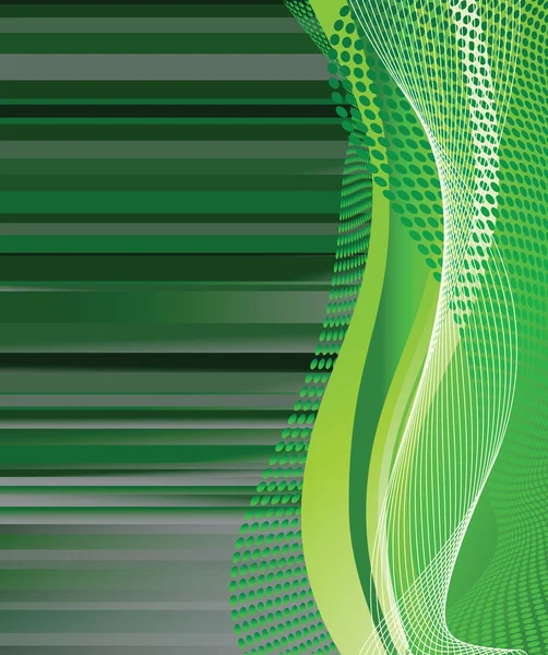 Abstrakt grön bakgrund. Vektorillustration — Stock vektor