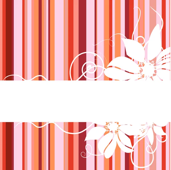 Banner abstracto floral — Vector de stock