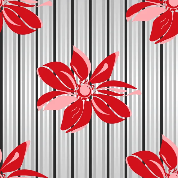 Perruche florale sans couture — Image vectorielle