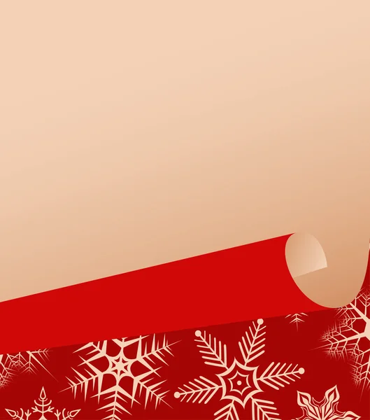 Χριστουγεννιάτικη κάρτα ενάντια με νιφάδες χιονιού — Διανυσματικό Αρχείο