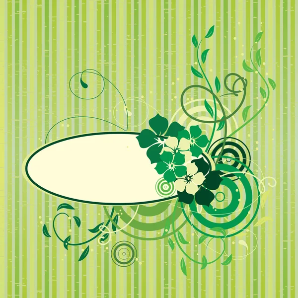 Bannière abstraite florale — Image vectorielle
