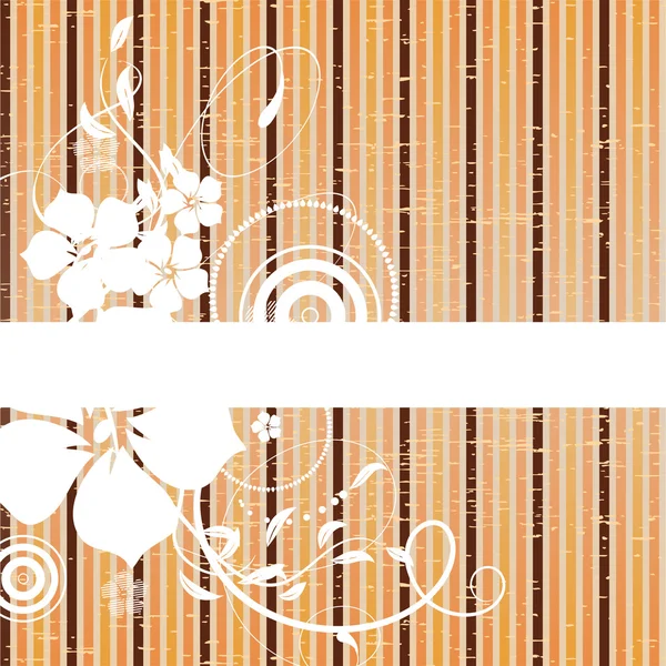 Floral abstract banner — Stock Vector