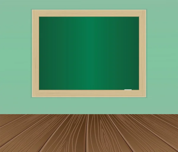 Empty interior with a school board — Stock Vector