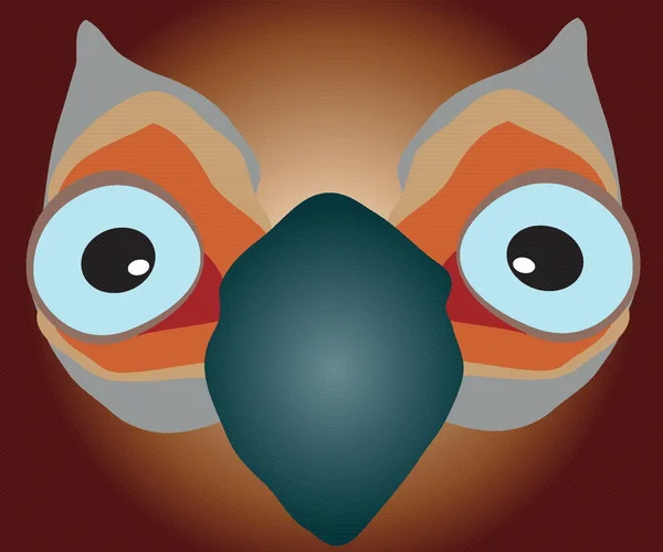 大きな目の鳥 — ストックベクタ