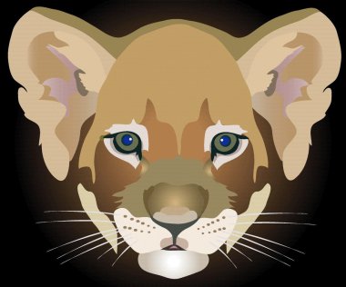 Lion cub clipart