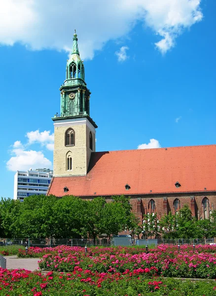 Церковь Святой Марии в Берлине — стоковое фото