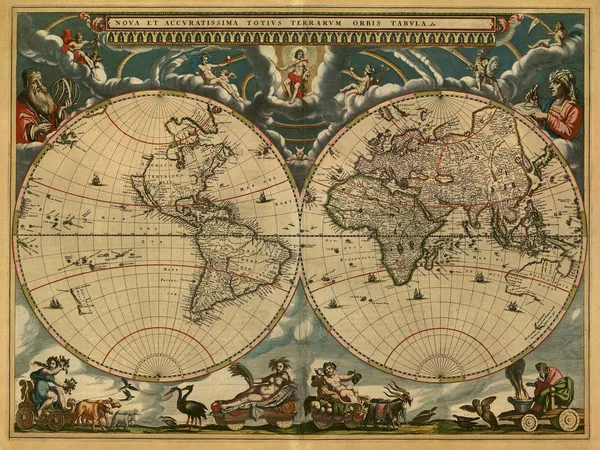 古代の地図 — ストック写真