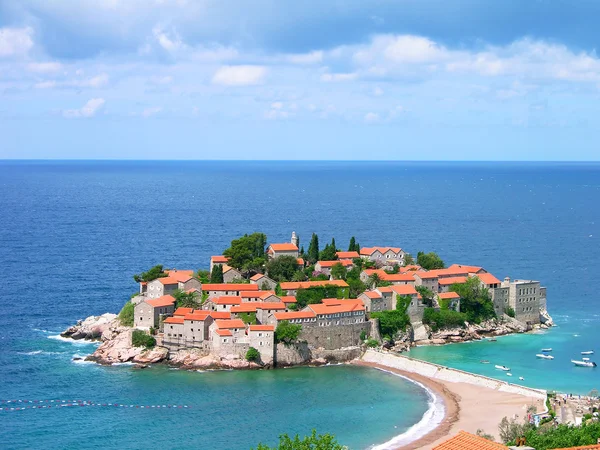 Sveti Stefan Island, Montenegro — Stockfoto