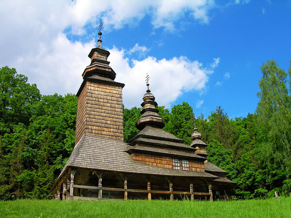 Wooden church of XVII century, Kyiv, Ukraine