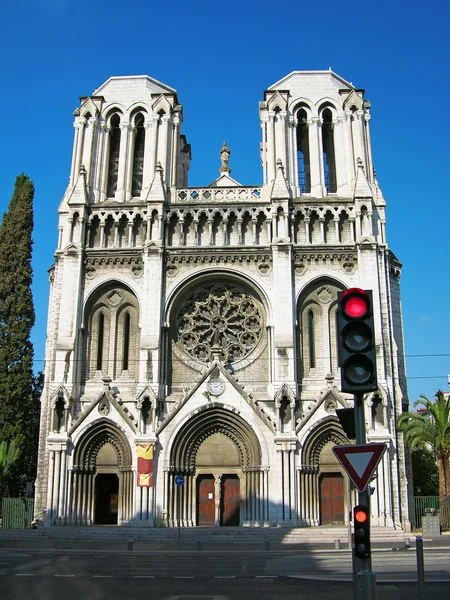 Basilikan notre-dame, nice, Frankrike — Stockfoto