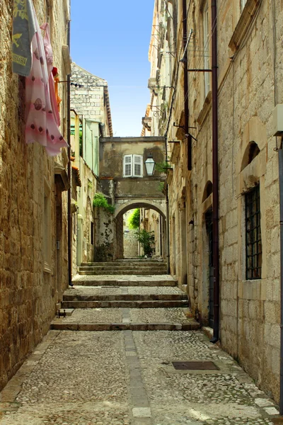 Rua de Dubrovnik, Croácia — Fotografia de Stock
