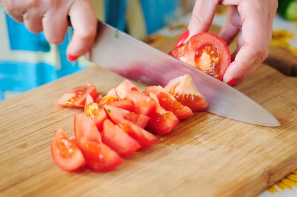 stock image Salad preparation