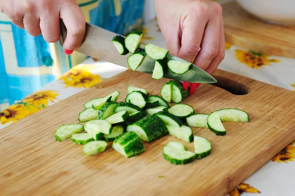 stock image Salad preparation