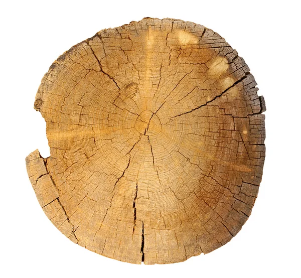 stock image Weathered wooden cut