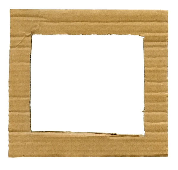 Cardboard frame — Stock Photo, Image