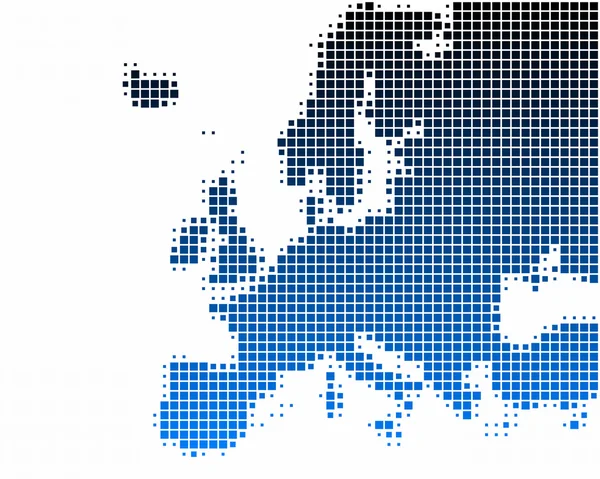 Mapa Evropy — Stock fotografie