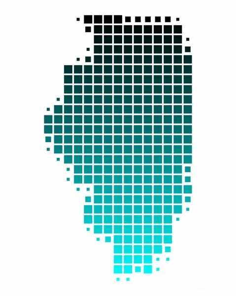 La carte de Illinois — Photo