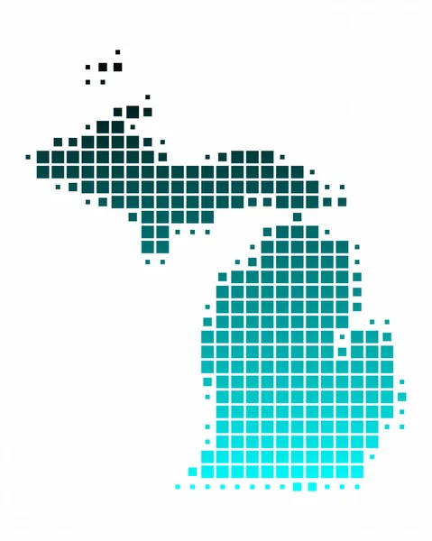 Peta Michigan. — Stok Foto