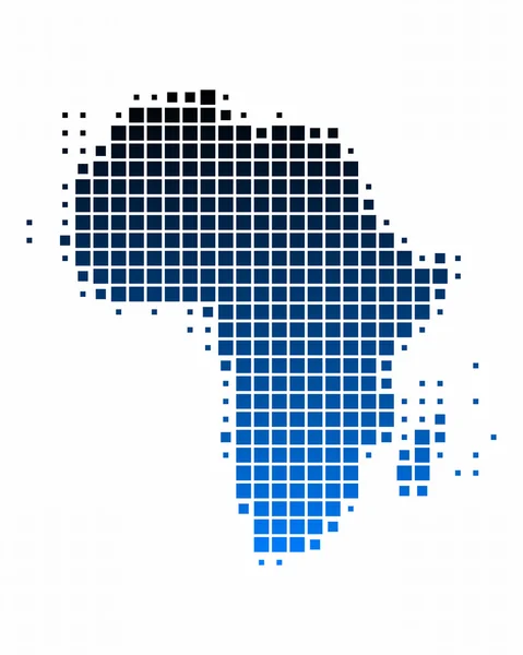 Kaart van Afrika — Stockfoto
