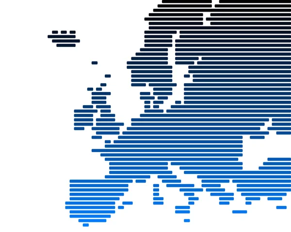 Mapa da Europa — Fotografia de Stock