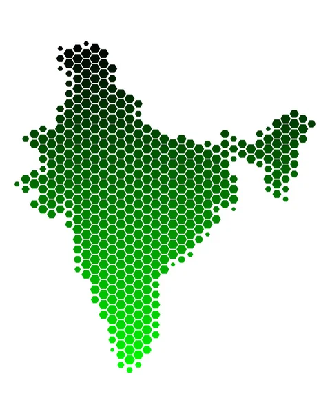 인도 지도 — 스톡 사진