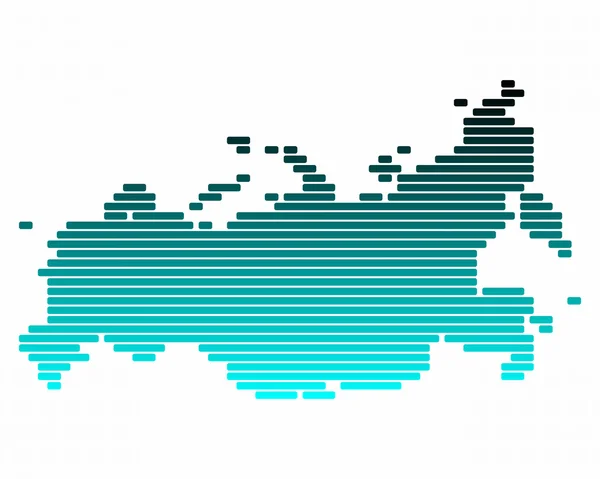 Oroszország térképe — Stock Fotó