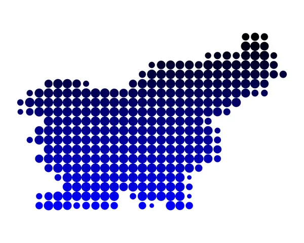 Map of Slovenia — Stock Photo, Image