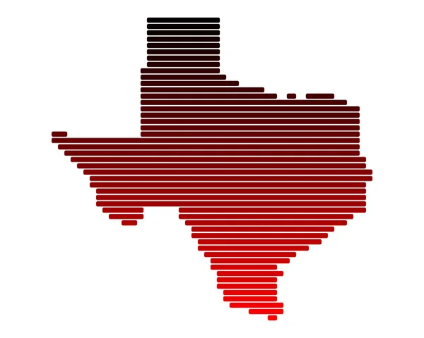 Карта Техасу — стокове фото