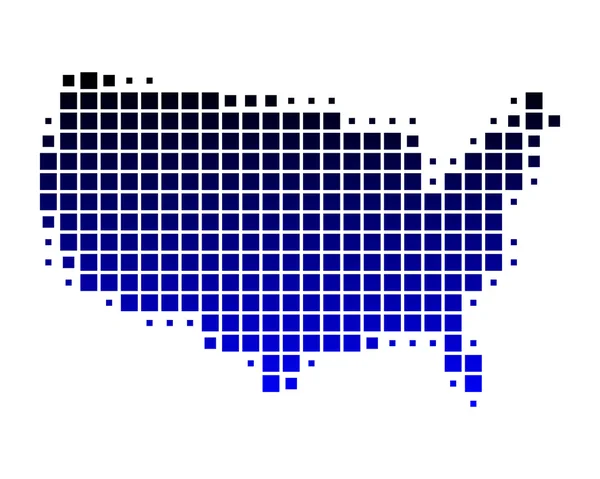 Карта об'єднаних держав Америки — стокове фото