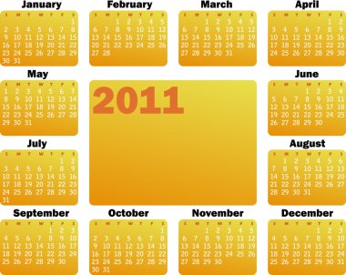 kalender voor 2011