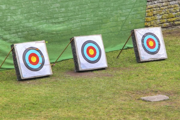 Three archery targets