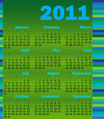 kalender voor 2011