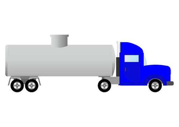 Tank kamyon (resimde). — Stok Vektör