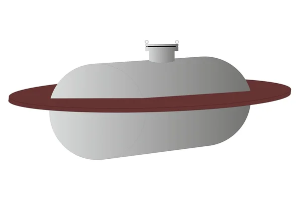 Begravd tank (illustration). — Stock vektor