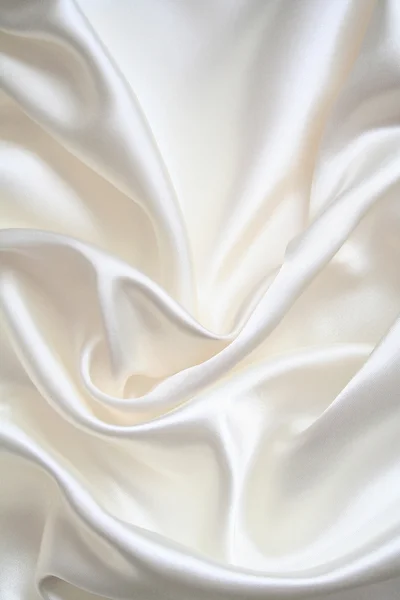Smooth elegant white silk Stock Photo