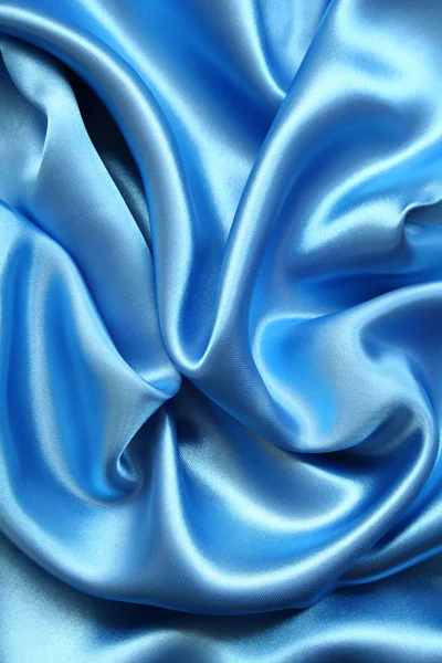 Seda azul elegante suave — Fotografia de Stock