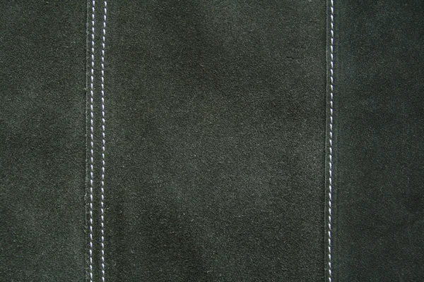 Texture cuir vert foncé — Photo