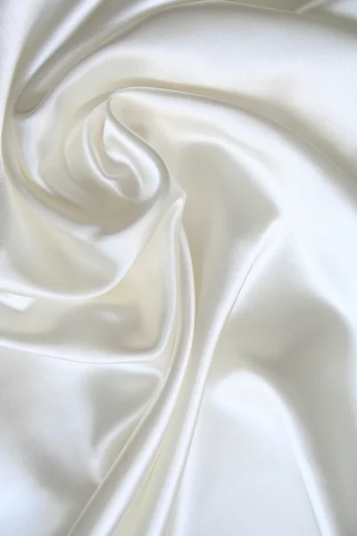 滑らかなエレガントな白い絹 — ストック写真