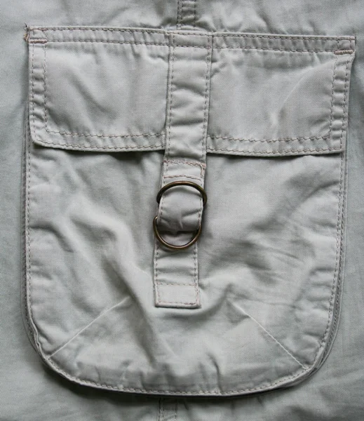 Bavlněná tkanina s kapsou — Stock fotografie