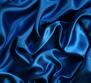 Smooth elegant dark blue silk clipart