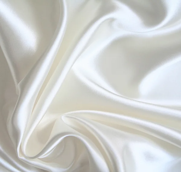 Smooth elegant white silk Stock Picture