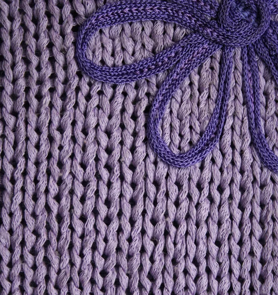 Lilac knitted fabric — Stock Photo, Image