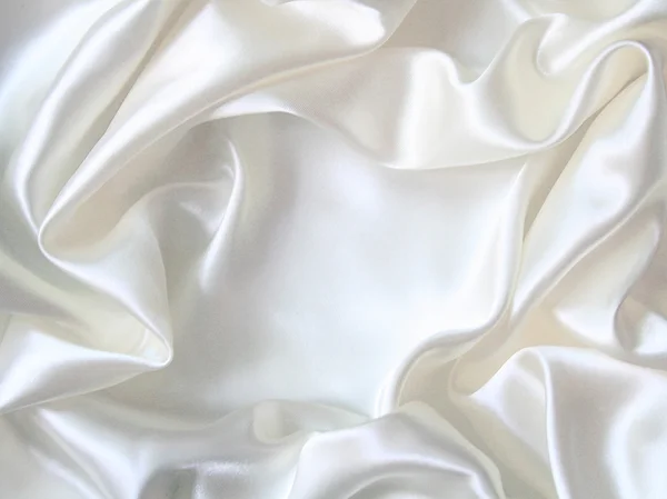 Seda branca elegante lisa — Fotografia de Stock