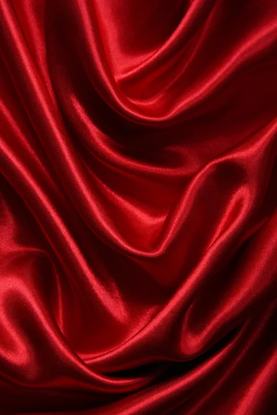 Glatte elegante rote Seide — Stockfoto