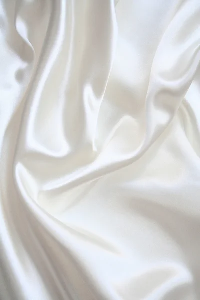 Sima, elegáns fehér selyem — Stock Fotó