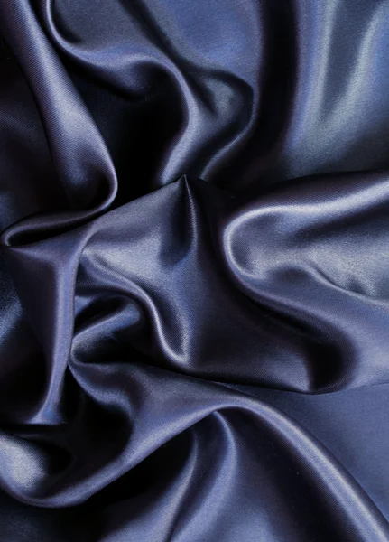 Glat elegant sort silke - Stock-foto