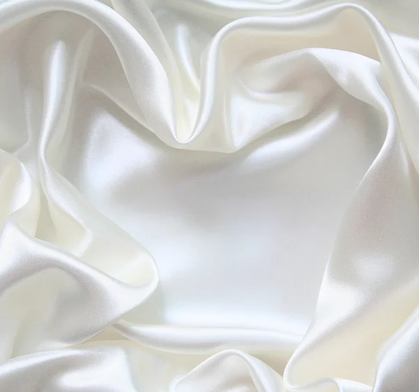Smooth elegant white silk Stock Image