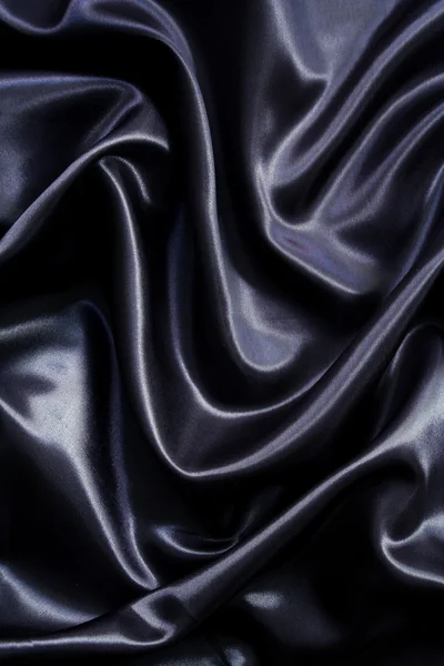 Гладкий елегантний чорний шовк — стокове фото