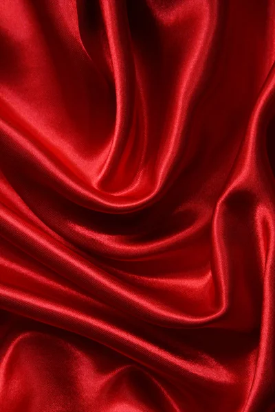 Smooth elegant red silk Stock Image
